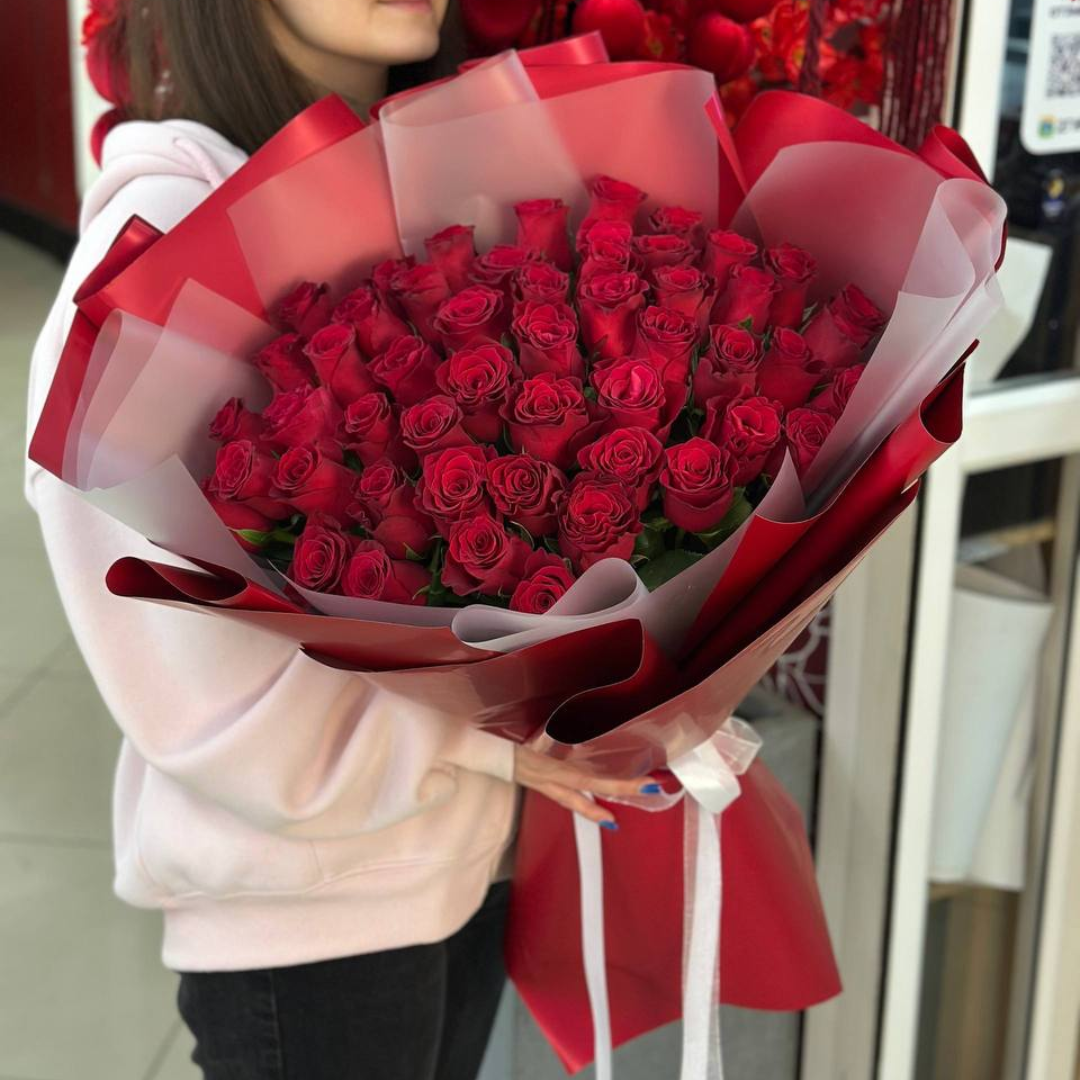 101 Роза Кения 52см