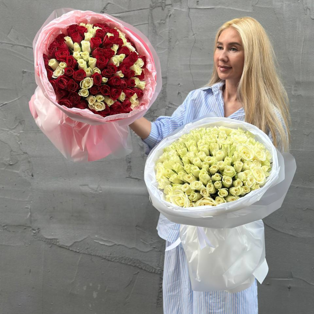 101 Роза Кения 32 см