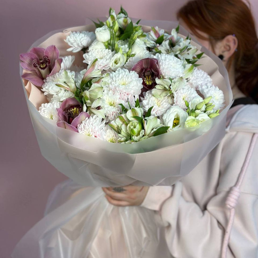 Букет с орхидеей 