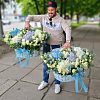 Шикарная корзина из гортензий