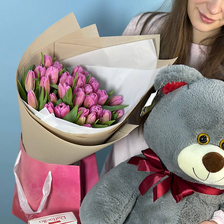 Набор XL с тюльпанами