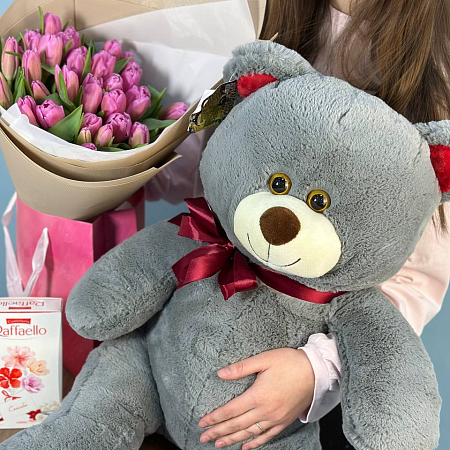 Набор XL с тюльпанами