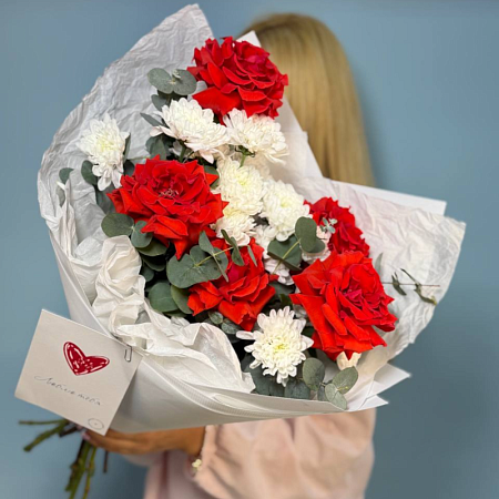 Букет + открытка