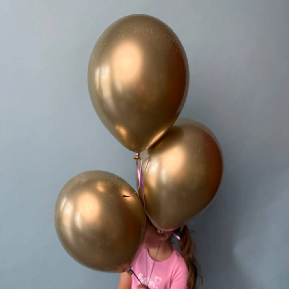 3 шарика хром 