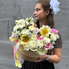 Кашпо с подсолнухами 