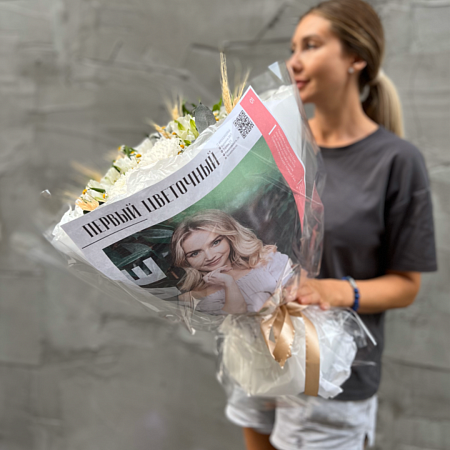 Услуга «Фото вашего получателя на букете»