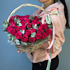 35 мини роз в корзине 