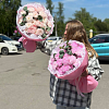 Хризантема с эвкалиптом