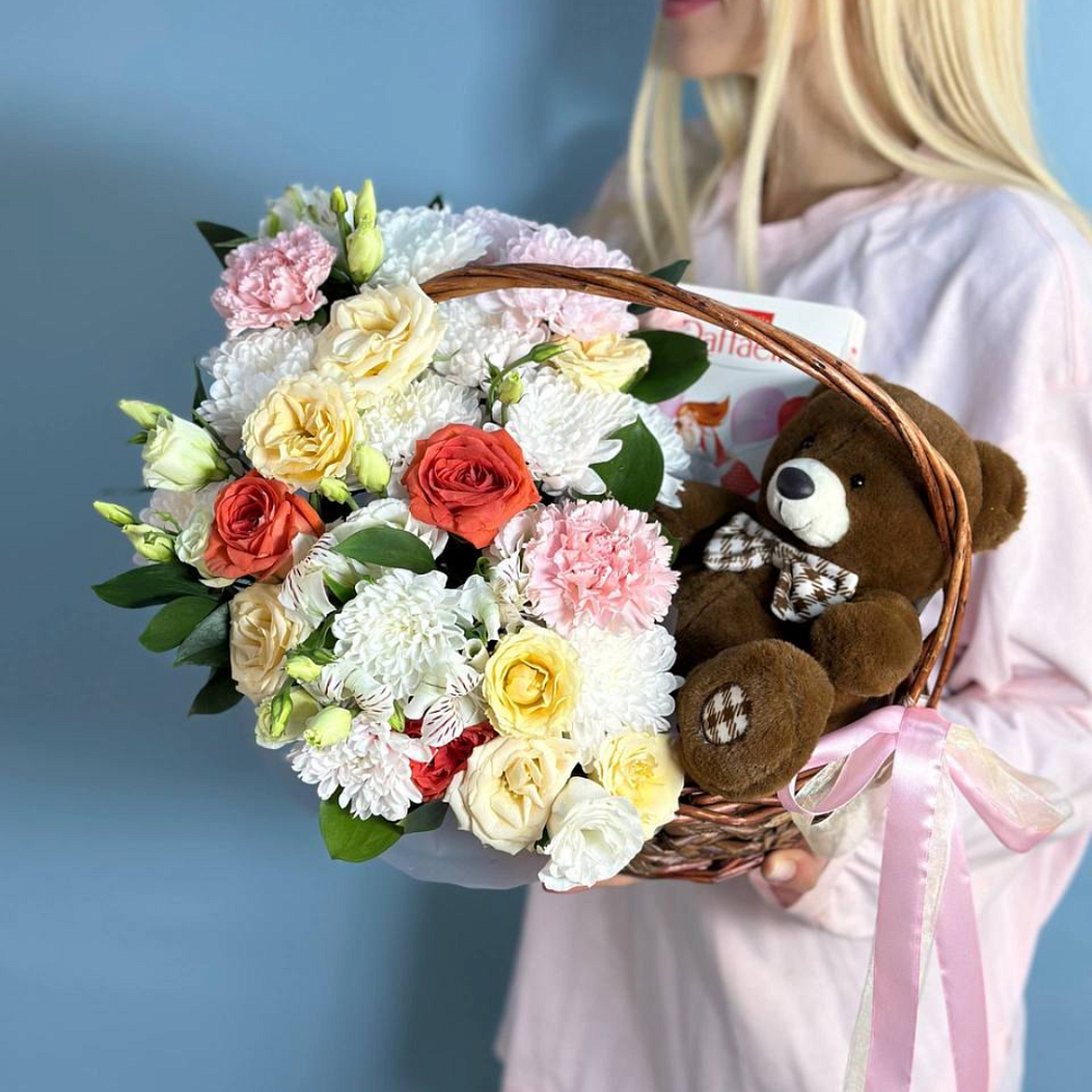 Корзинка с Мишкой 